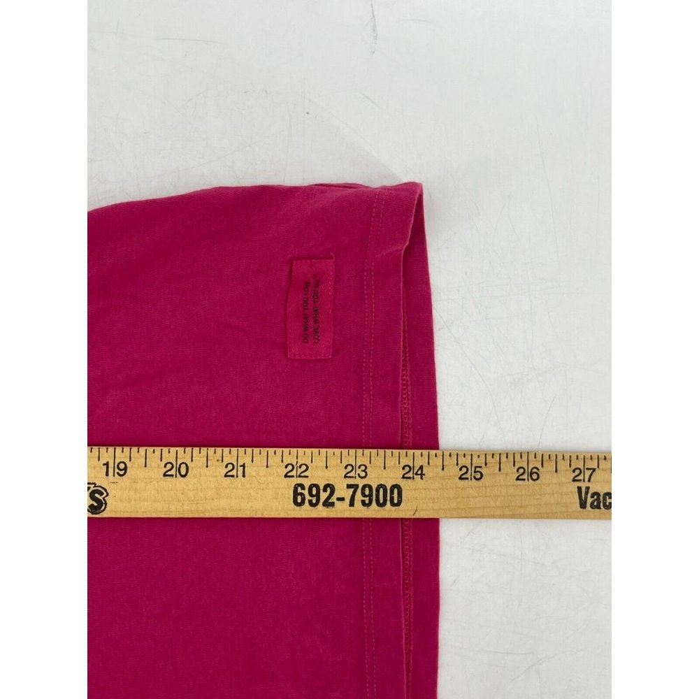 Life is Good Wine Glass Pink Short Sleeve Graphic Print T Shirt Tee Size Small - Picture 11 of 12
